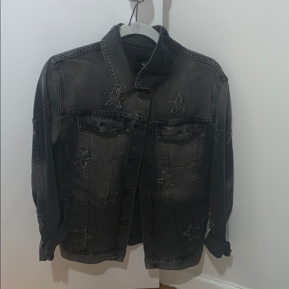 Rails Distressed Oversized Jean Jacket